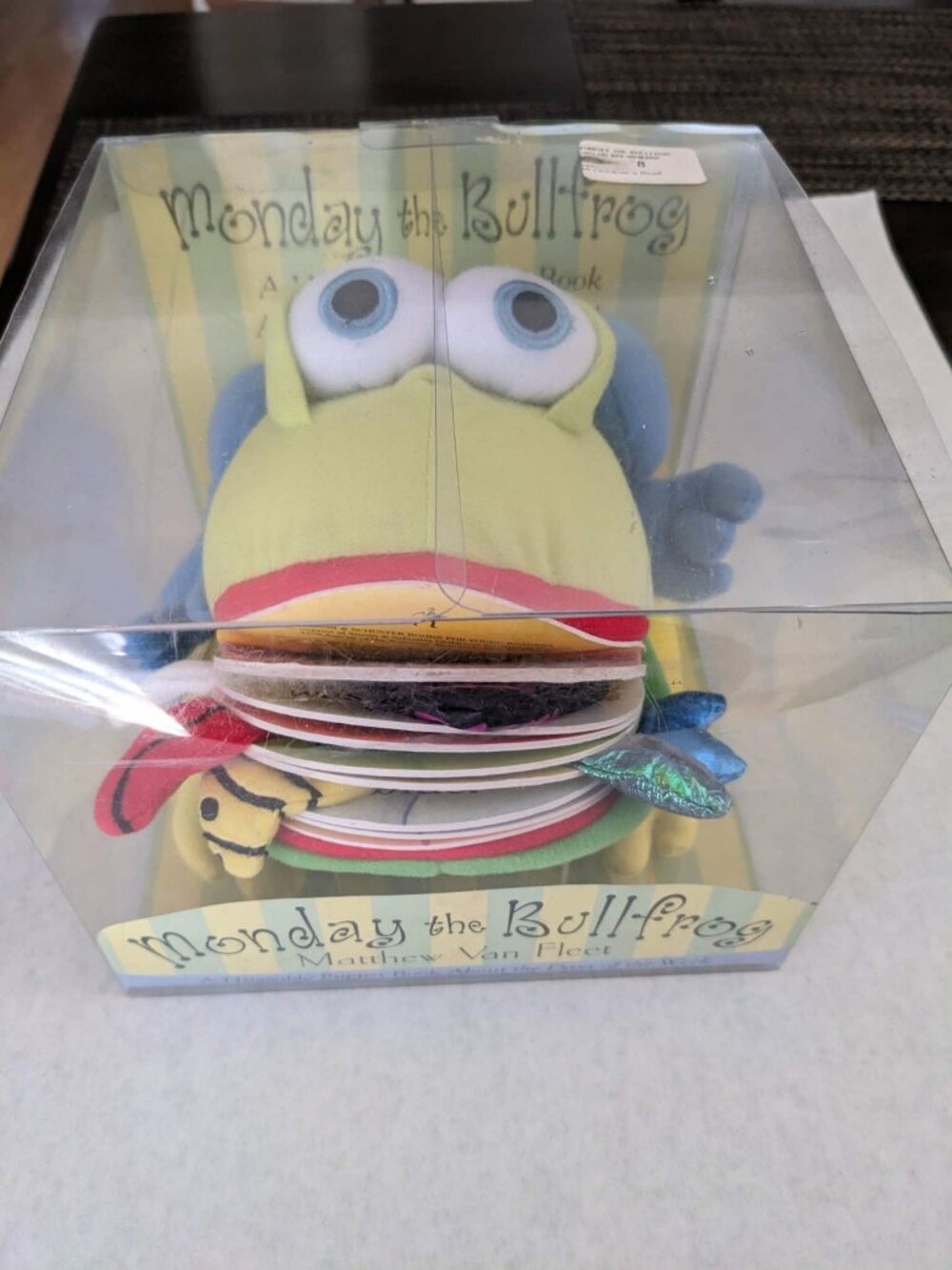 2006 Monday the Bullfrog sensory puppet book